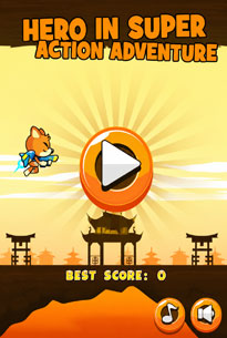 Hero in super action adventure