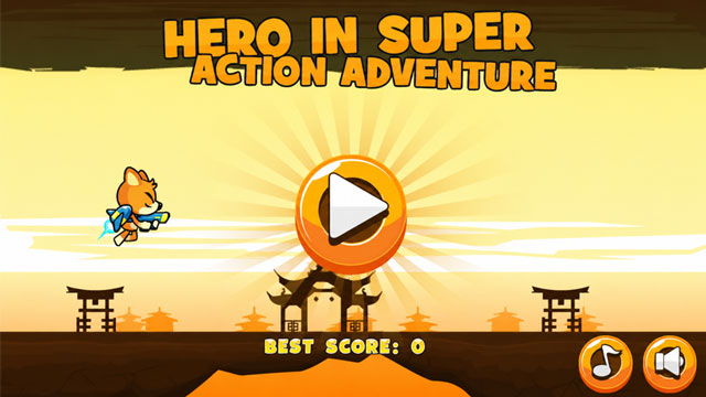 Hero in super action adventure