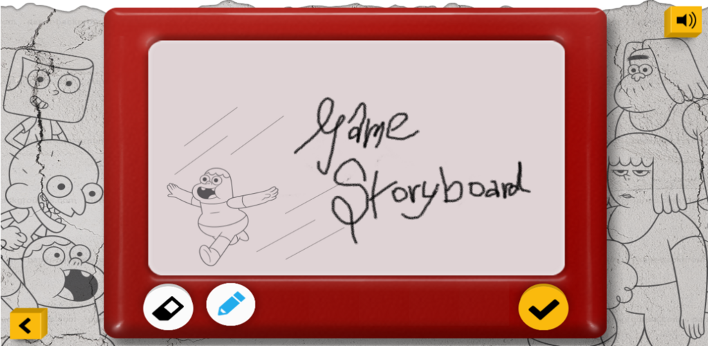 Clarence storyboard game