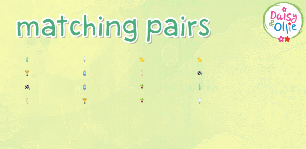 Daisy and Ollie game matching pairs