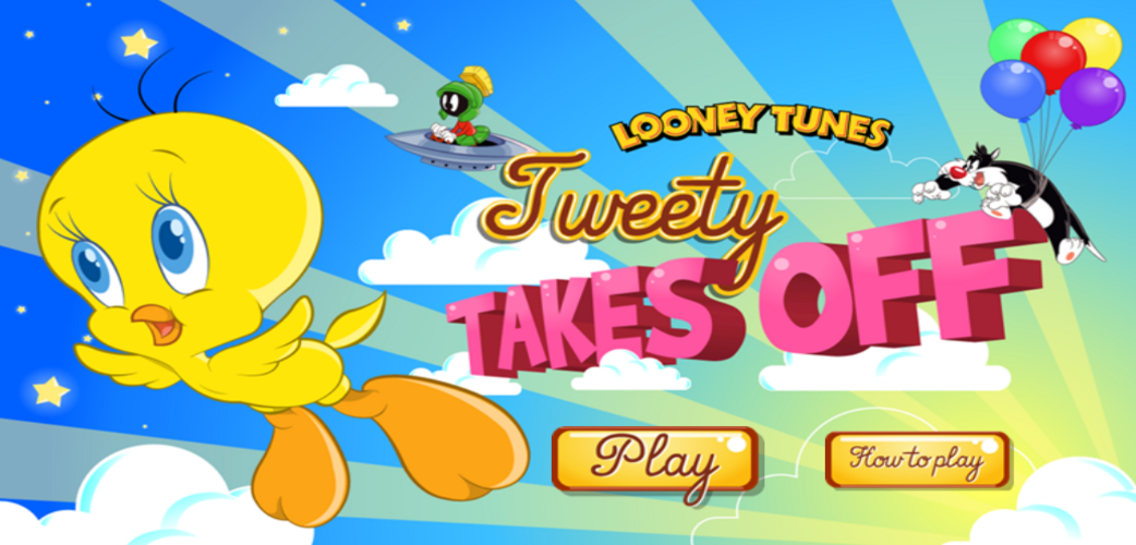 Tweety takes off