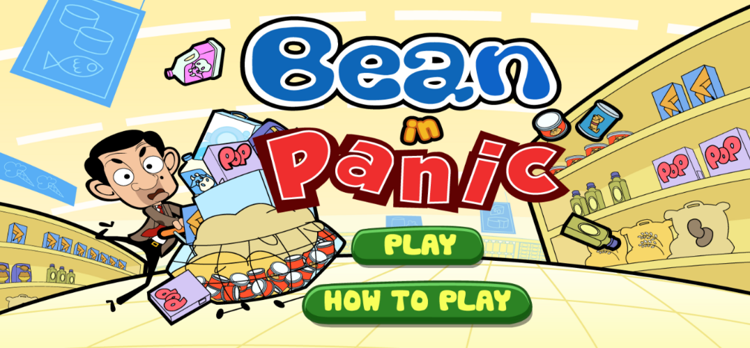 Mr bean in panic