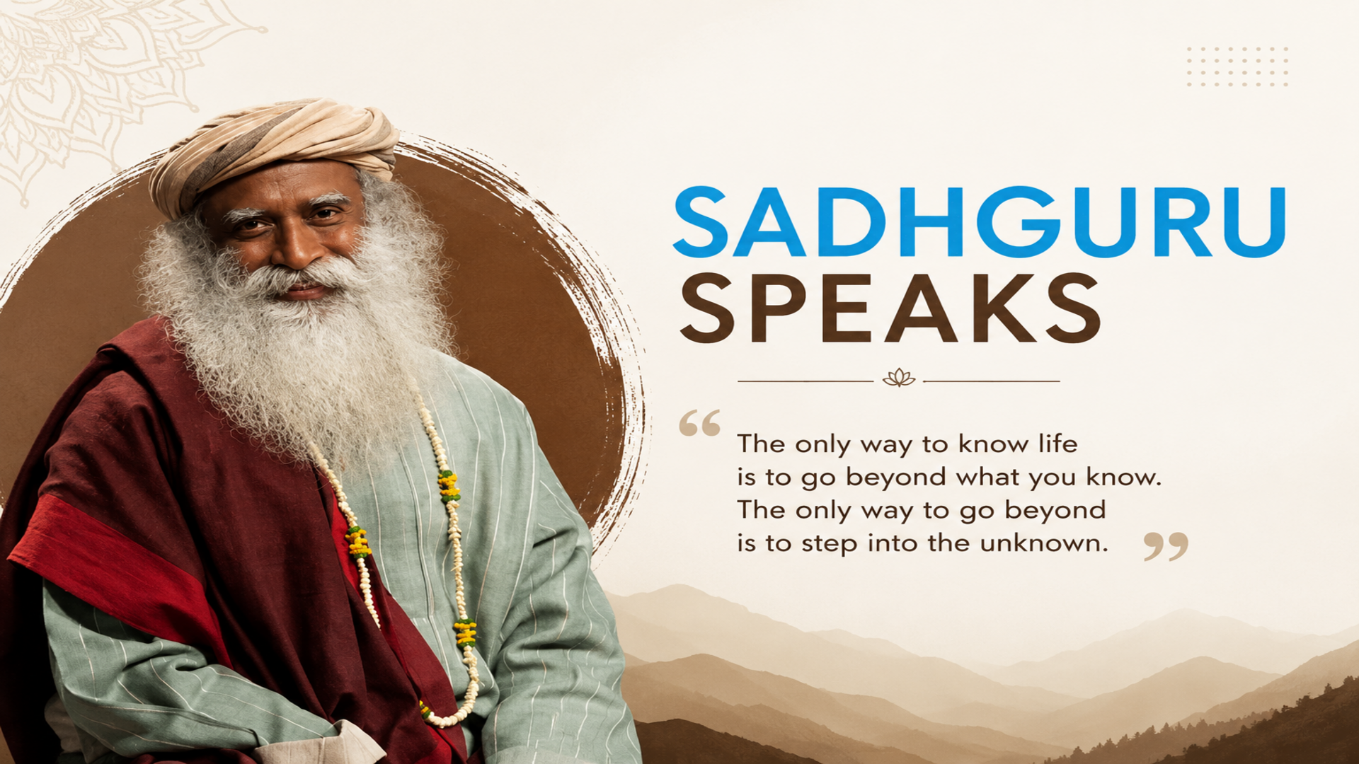 Sadhguru Speaks